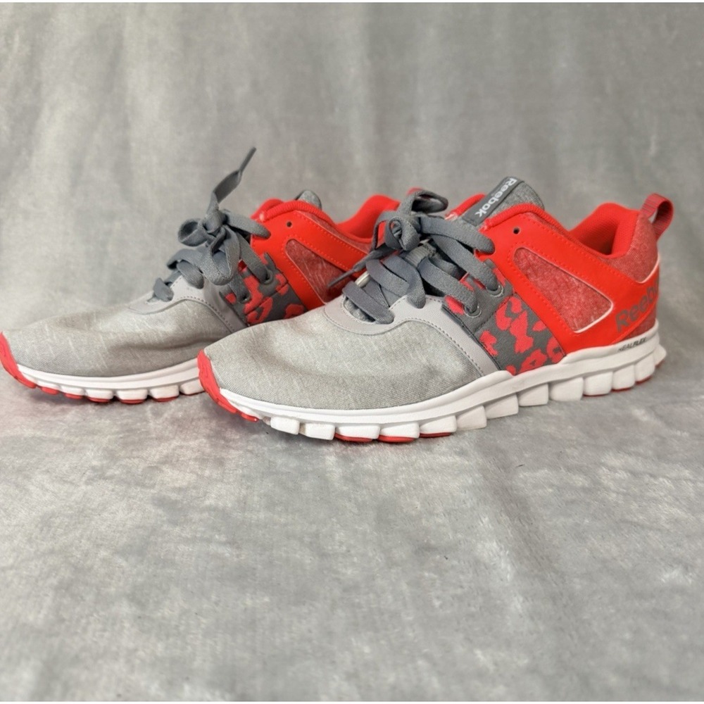Reebok Memory Tech Running Women's Sneakers Size 9 Orange‎ Gray